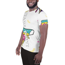 Load image into Gallery viewer, Take Phlyt Pizza All-Over Print Men's Athletic T-shirt