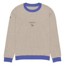 Load image into Gallery viewer, Knitted crew neck Calculated sweater