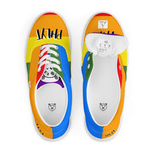 Load image into Gallery viewer, Men’s TP Bear lace-up canvas shoes